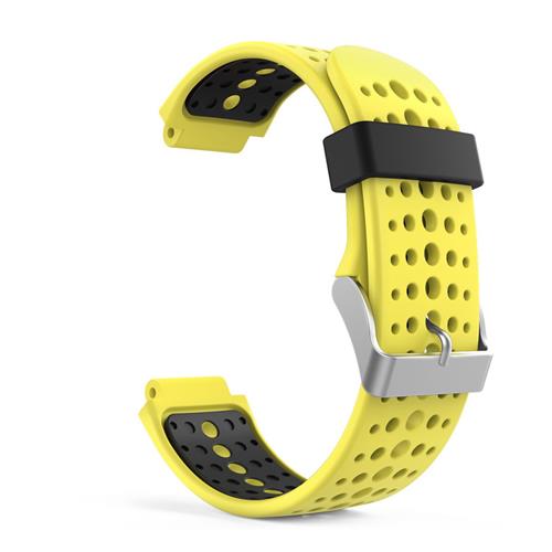 Rally StrapsCo Silcone Band Rally Strap for Garmin Forerunner in Yellow and Black