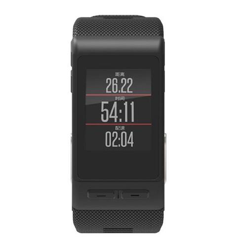 STRAPSCO  Silcone Band Strap for Garmin Vivoactive H In In Black