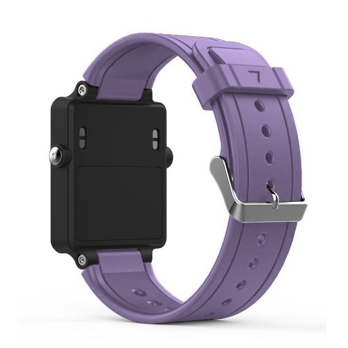 StrapsCo Silcone Band Strap for Garmin Vivoactive in Purple