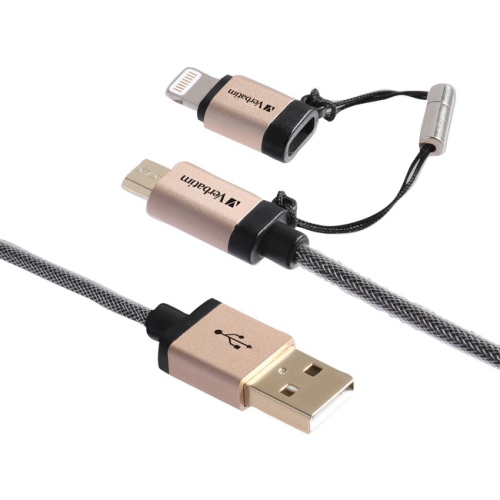 Verbatim Sync/Charge Lightning/Micro-USB Data Transfer Cable