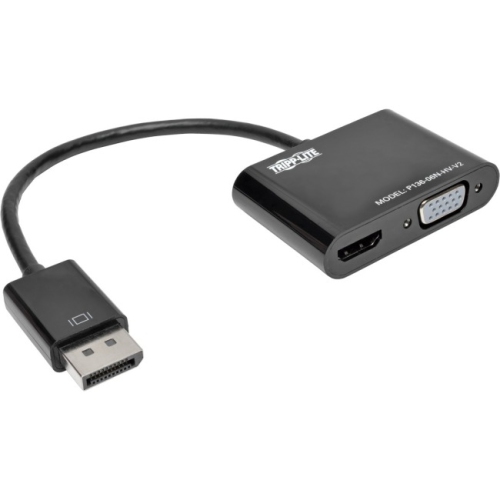 Tripp Lite DisplayPort 1.2 to VGA/HDMI All-in-One Converter Adapter, 4K x 2K HDMI