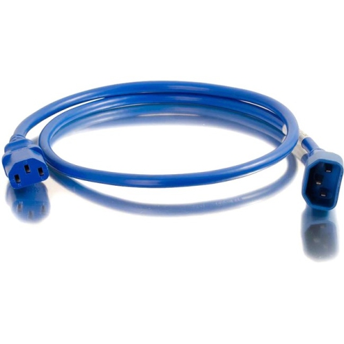 CABLES TO GO  C2G 6Ft 18Awg Power Cord (Iec320C14 to Iec320C13) - In Blue