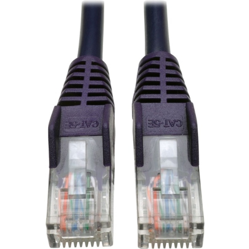 Tripp Lite Cat5e 350MHz Snagless Molded UTP Patch Cable, Purple, 25 ft