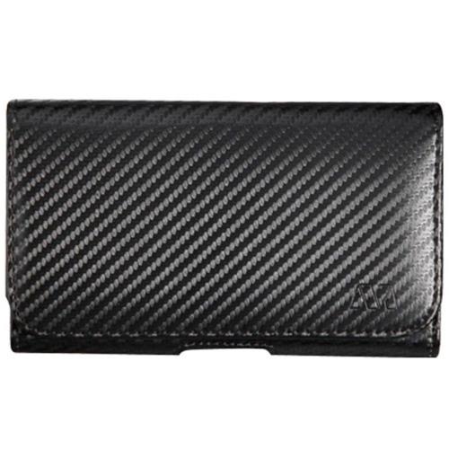 carbon leather fiber material Cover Carbon Case Clip Fabric Fiber w/Belt Insten Leather