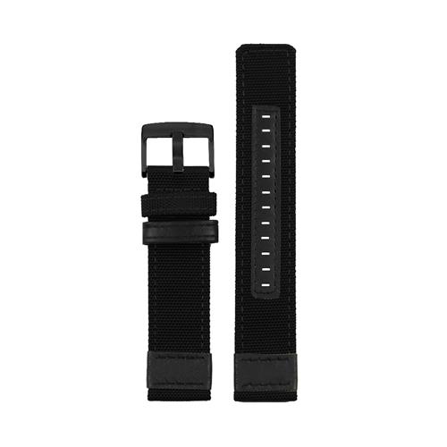 StrapsCo Canvas Band Strap for Suunto Core w/ Matte Black Buckle in Black