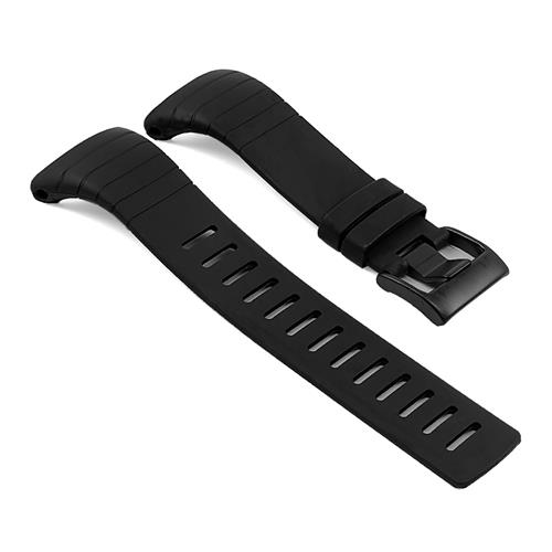 StrapsCo Silicone Band Strap for Suunto Core in Matte Black