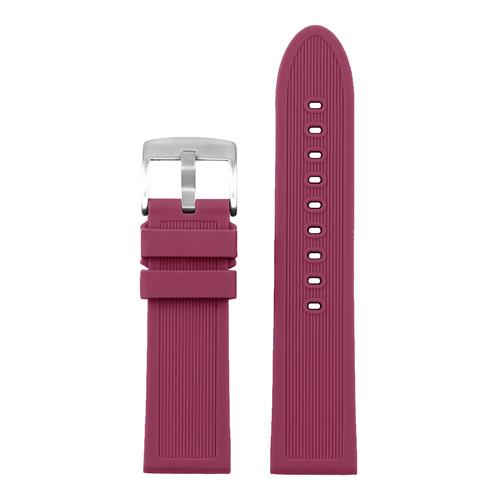 StrapsCo Thick Silicone Band Strap for Suunto Core, Essential, and Traverse with Brushed Stailess Steel Buckle in White