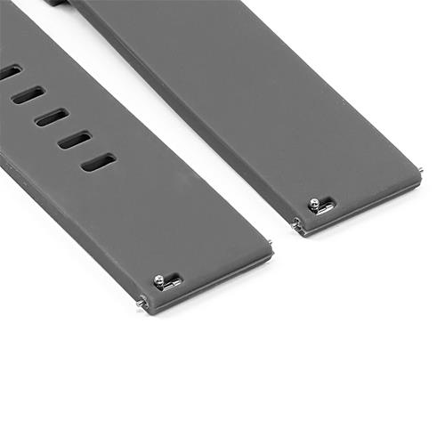 Bracelet en silicone en caoutchouc de 20 mm de StrapsCo pour montre à dégagement rapide de Huawei - Vert