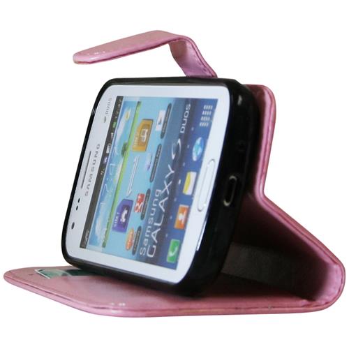 Exian Fitted Soft Shell Case for Samsung Galaxy Ace - Pink