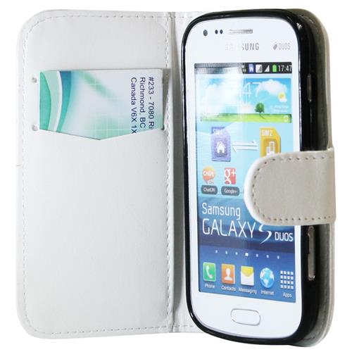 Étui souple ajusté d'Exian pour Galaxy Ace de Samsung - Blanc