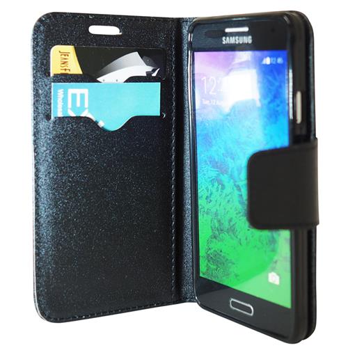 Exian Fitted Soft Shell Case for Samsung Galaxy Alpha - Black
