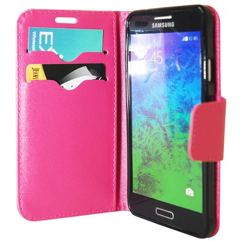 Exian Fitted Soft Shell Case for Samsung Galaxy Alpha - Hot Pink