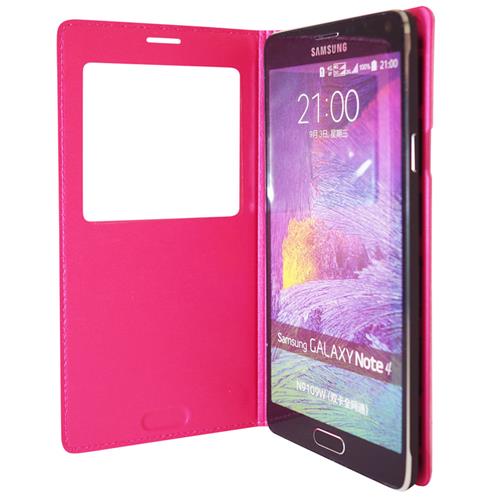 Exian Fitted Soft Shell Case for Samsung Galaxy Note 4 - Hot Pink