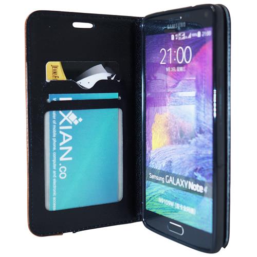 Étui souple ajusté d’Exian pour Galaxy Note 4 de Samsung - Noir