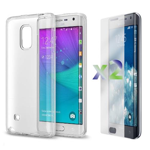 Exian Fitted Soft Shell Case for Samsung Galaxy Note Edge - Clear