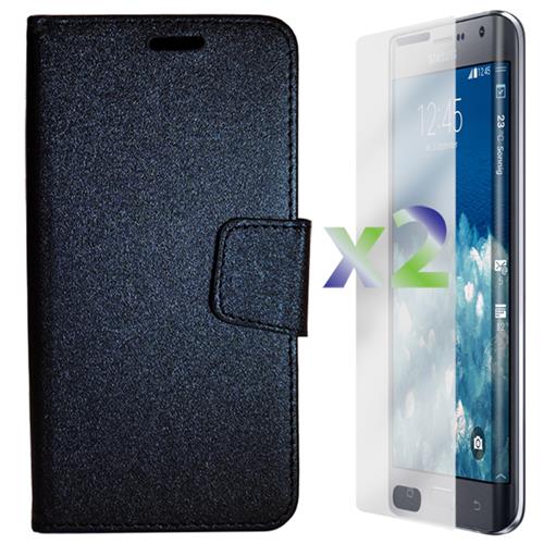 Exian Fitted Soft Shell Case for Samsung Galaxy Note Edge - Black