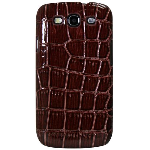 Exian Fitted Hard Shell Case for Samsung Galaxy S3 - Brown