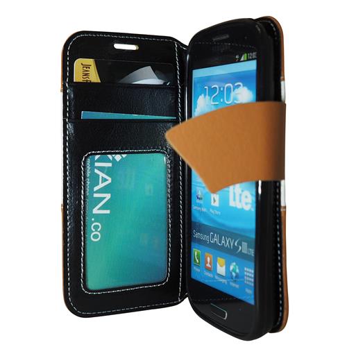 Exian Fitted Soft Shell Case for Samsung Galaxy S3 - Beige/White