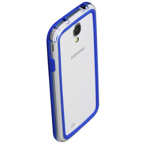 Exian Fitted Soft Shell Case for Samsung Galaxy S4 - Blue