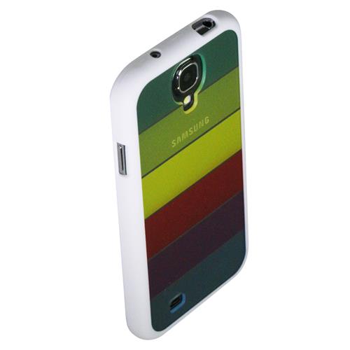 Exian Fitted Soft Shell Case for Samsung Galaxy S4 - White
