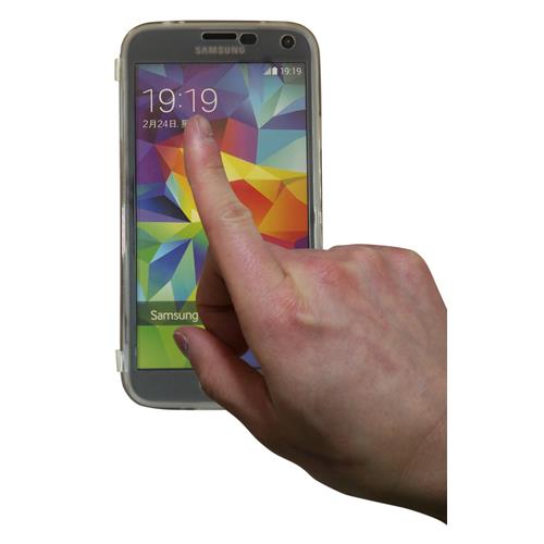 Exian Fitted Soft Shell Case for Samsung Galaxy S5 - Grey