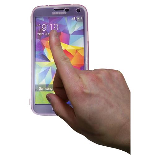 Étui souple ajusté d’Exian pour Galaxy S5 de Samsung - Violet