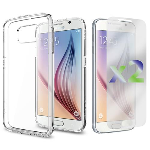 Étui souple ajusté d’Exian pour Galaxy S6 de Samsung - transparent