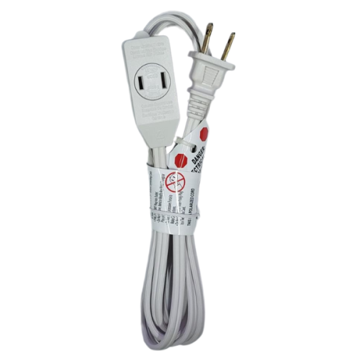WELLSON 2M ELECTRICAL EXTENSION CORD WITH 3 OUTLETS-10 PACK