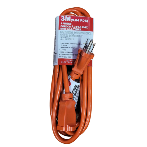 WELLSON HEAVY DUTY ELECTRICAL OUTDOOR EXTENSION CORD -5 PACK
