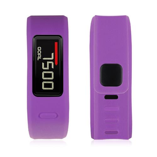 STRAPSCO  Soft Silcone Band Strap for Garmin Vivofit In Long Length In Purple