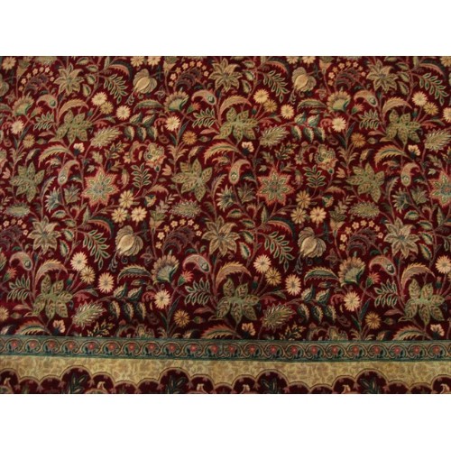 Ahmedani Love Flowers Exclusive Designed Hand Knotted Fine Carpet 9.1' x 12.3' Area Rug - Red