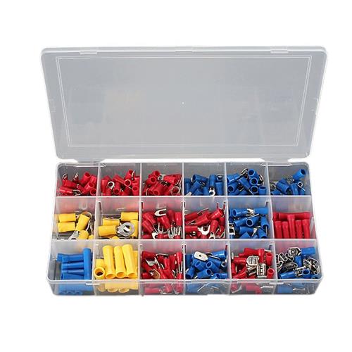 STANZ  (Tm) 300PCs Assorted Crimp Terminal Set Insulated Electrical Wiring Connector Kit