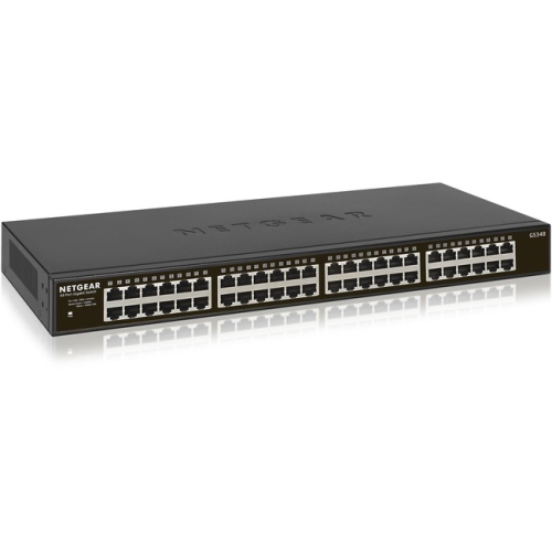 Image 1 of 4.. Netgear GS348 48-port Gigabit Ethernet Rackmount Unmanaged Switch (GS348-100NAS)