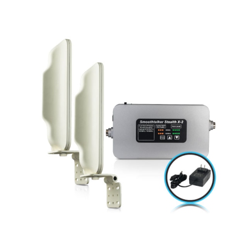 Image 1 of 3.. Smoothtalker Stealth X2 60db Extreme Power Dual-Band Building Cellular Signal booster Kit. Covers up to 5,000 sq. ft.