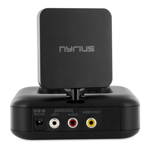 Nyrius 5.8GHz 4 Channel Wireless Video Sender Transmitter & Receiver with Remote Extender - 2 PACK