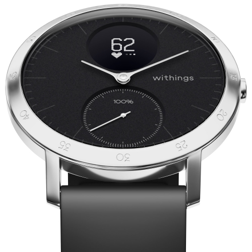 Withings Steel HR Hybrid 40mm Smartwatch with Activity Tracker and Heart Rate Monitor - Black