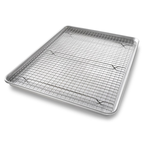 USA Pan Non-Stick Extra Large Baking Sheet & Rack Set, 15" x 21"