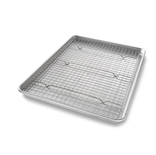 USA Pan Non-Stick Half Baking Sheet & Rack Set, 13" x 18"