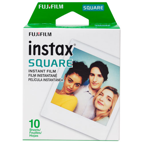 Film à développement instantané pour Instax Square de Fujifilm - 10 feuilles