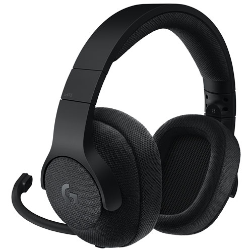 Logitech G433 Wired Gaming Headset with Microphone - Black