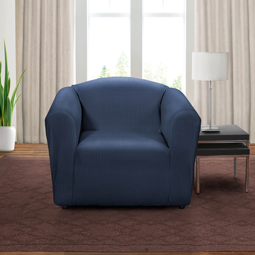 Surefit Montgomery 1 Piece Stretch Chair Slipcover In Indigo