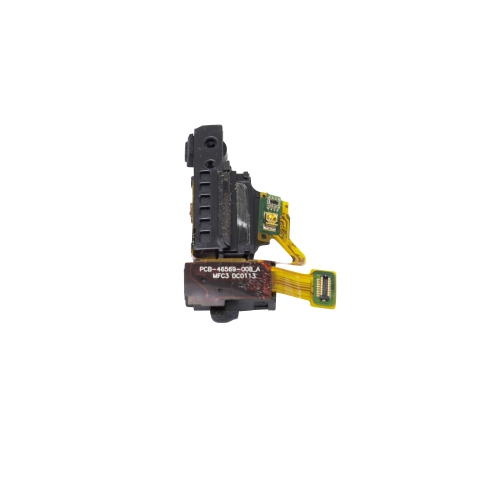 Replacement Earpiece Speaker With Headphone Jack And Power Button Flex Cable Compatible For Blackberry Leap