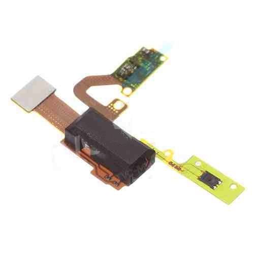 Replacement Earpiece Speaker With Headphone Jack And Power Button Flex Cable Compatible For Blackberry Leap