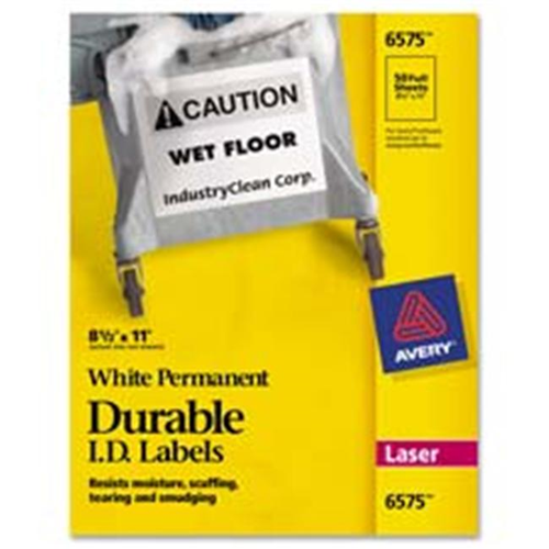 Avery Consumer Products AVE6577 Durable ID Labels- Laser- Permanent- .63in.x3in.- WE