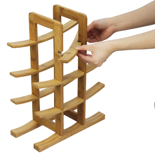 Oceanstar 12-Bottle Natural Bambbo Wine Rack WR1149