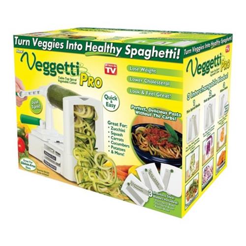 VEGGETTI PRO  1000342 Table-Top Spiralizer - Metal&plastic In White