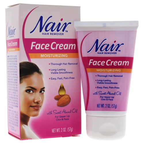 Nair W-SC-2012 Moisturizing Face Cream For Upper Lip Chin And Face Hair Removal by Nair for Women - 2 oz Cream