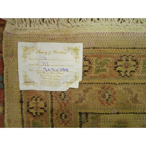 Bakhtiari Pestal Flower All Over Rectangle Area Rug Wool Silk Hand Knotted Carpet'