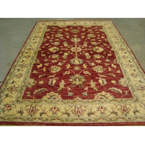 Chobi Mahal Zeigler Exclusive Vege Dyed Area Rug Hand Knotted Wool Carpet'