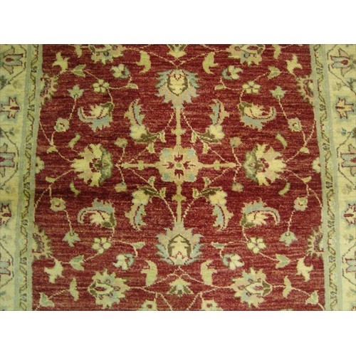 Chobi Mahal Zeigler Exclusive Vege Dyed Area Rug Hand Knotted Wool Carpet'